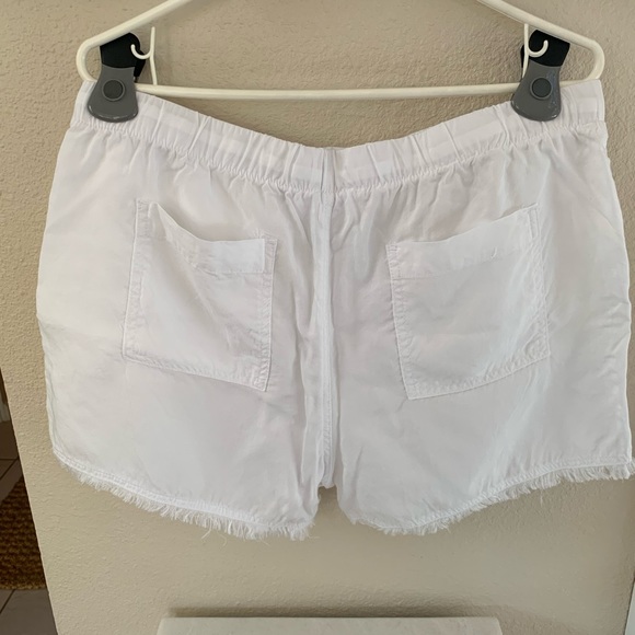 For The Republic white tencel shorts. EUC. Size large. - Picture 2 of 3